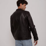 Bomberjacke aus Veloursleder