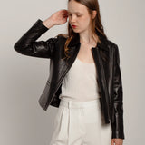 Veste en cuir classique