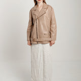 Blouson en cuir aviateur