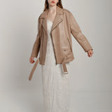 Blouson en cuir aviateur