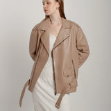 Blouson en cuir aviateur