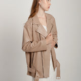 Blouson en cuir aviateur