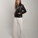 Veste en cuir classique