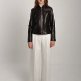 Veste en cuir classique